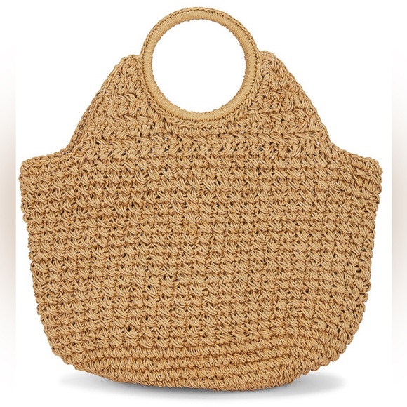 Handbags - NEW: Top Handle Straw Tote - Zara